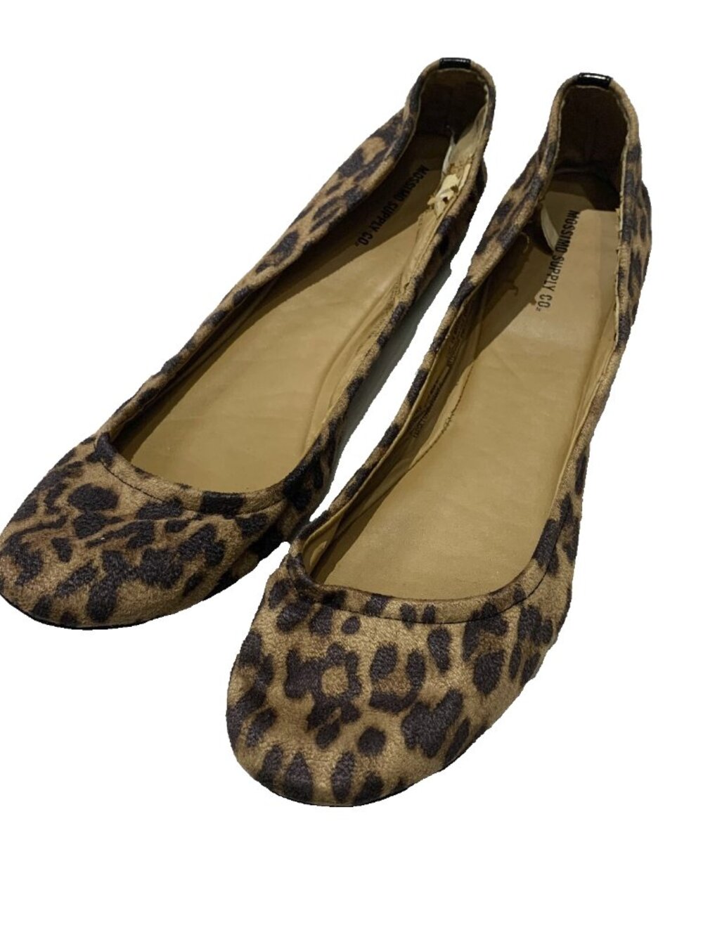 Mossimo Leopard Print Ballet Flats Womens Size 11 Textile Upper Casual
